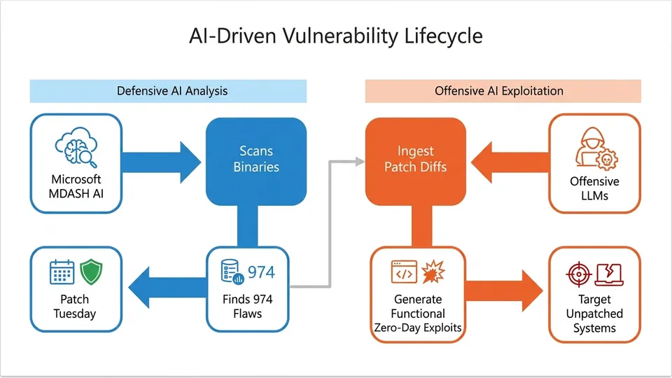 Infographic: Microsoft 974 Patches: Why Defensive AI is a Warning